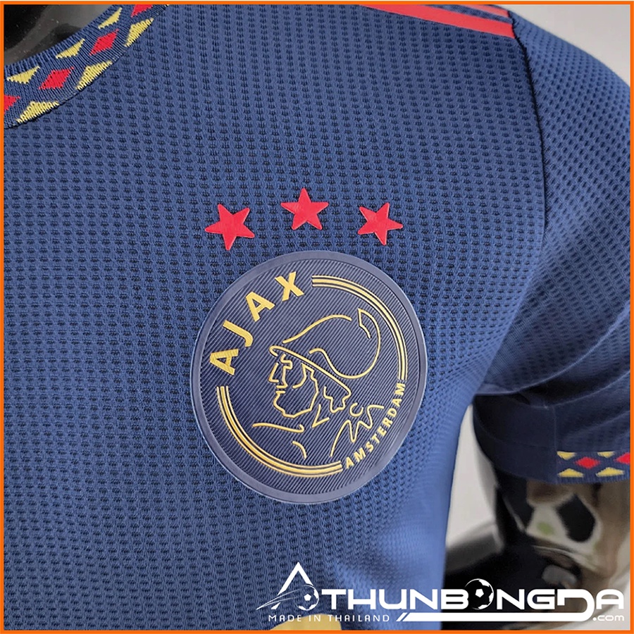 Áo đấu Ajax sân khách 2022/2023, 2022/23 xanh đen bản PLAYER Issue BODY fit cao cấp Thái Lan