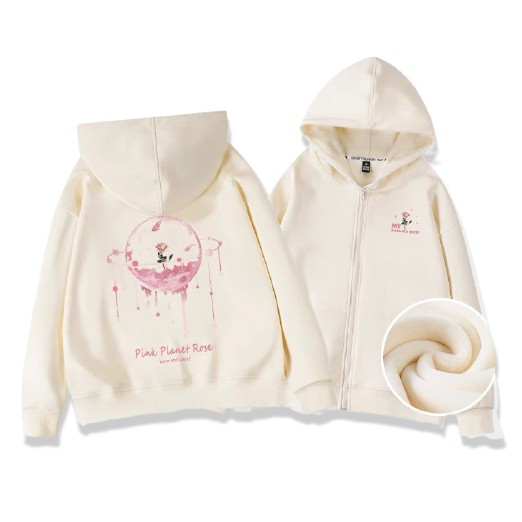 ÁO HOODIE NỮ HOA HỒNG TRONG TINH CẦU THỜI TRANG HÀN ĐẸP HOT