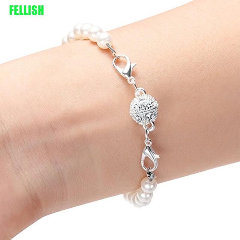Set 5 Móc Khóa Nam Châm Bằng Kim Loại Đính Đá Chuyên Dụng Làm Đồ Trang Sức