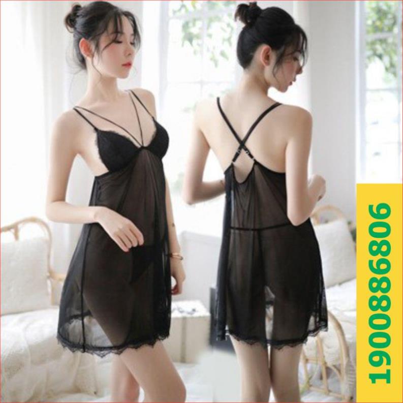 Váy ngủ 2 dây V sexy gợi cảm MS1478