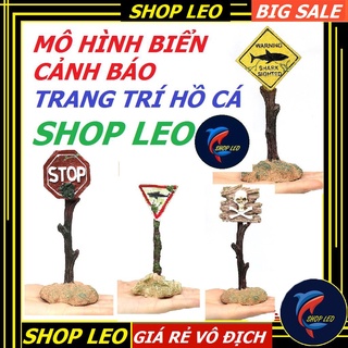 MÔ HÌNH BIỂN CẢNH BÁO TRANG TRÍ HỒ CÁ ĐỘC ĐÁO - MÔ HÌNH HỔ CÁ