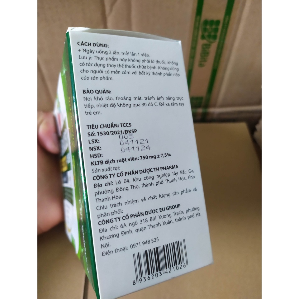 Bổ gan Cà gai leo Curcumin xạ đen giải độc gan, mát gan, hạ men gan, tăng cường chức năng gan