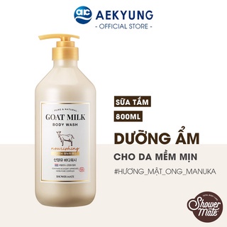 Sữa tắm sữa dê hương mật ong Shower Mate Goat Milk Manuka Honey 800ml