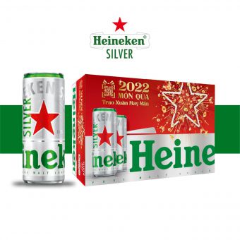 [Q.3] QUẬN 3 [HỎA TỐC] [RẺ NHẤT SHOPEE] THÙNG 24 LON BIA HEINEKEN SILVER BIA KEN BẠC 330ML/LON