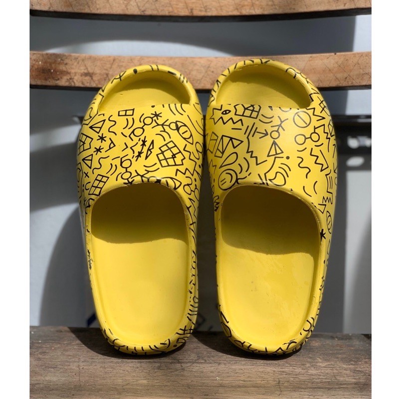 Dép bánh mì quai ngang GRAFFITI siêu bền