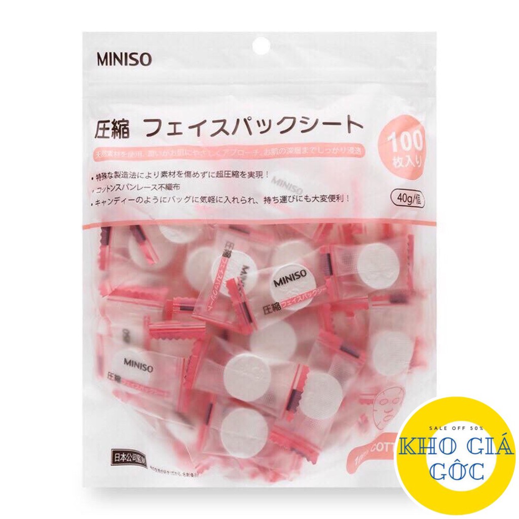 Mặt Nạ Giấy Nén Miniso (Lẻ 1 Viên) Du Lịch