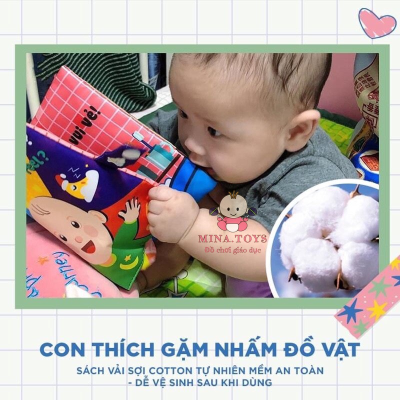 SÁCH VẢI ĐA TƯƠNG TÁC CỠ LỚN 18x18CM