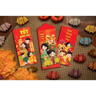 Bộ 30 lì xì tết vinh hoa