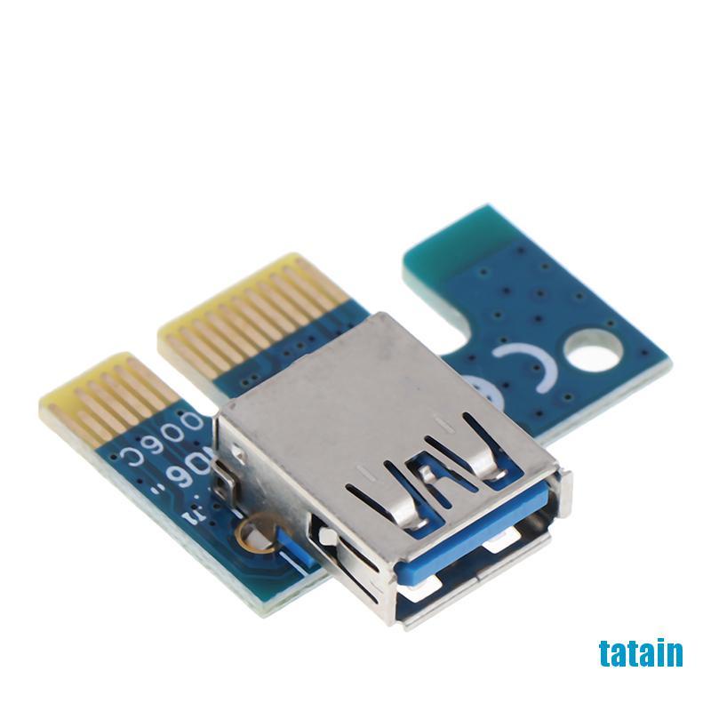 [TA] USB 3.0 PCI-E 1X to 16X Extension Cable Mining PCI-E Extended Line Card Adapter  WK