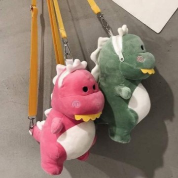 Túi đeo chéo khủng long 2 màu Xanh, Hồng  siêu dễ thương, đeo đi chơi, đi du lịch, trẻ trung, năng động | BigBuy360 - bigbuy360.vn