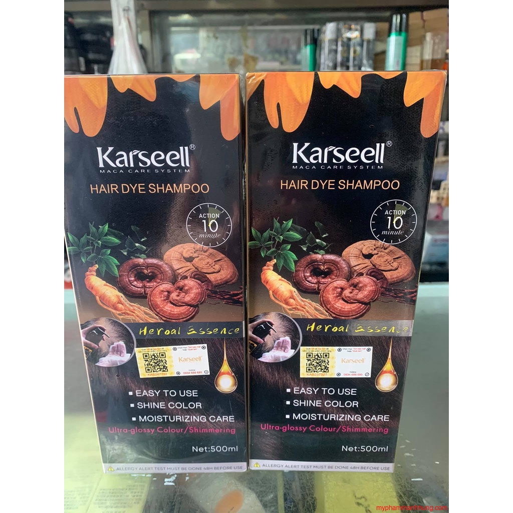 DẦU GỘI PHỦ BẠC KARSEELL (MÀU NÂU,đen) 500ML
