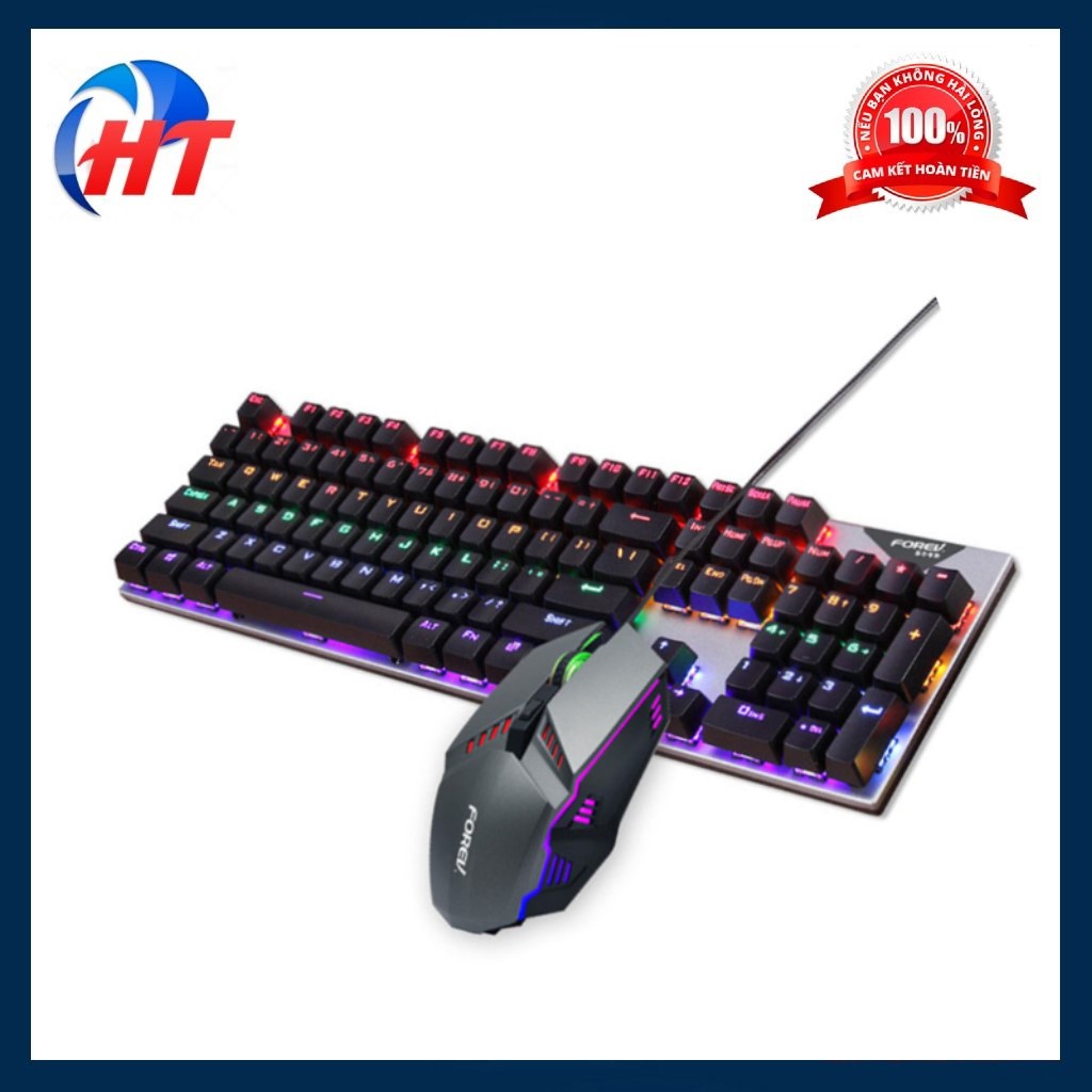 Bàn Phím Cơ Và Chuột Chơi Game Có Dây Forev Fv-Q609