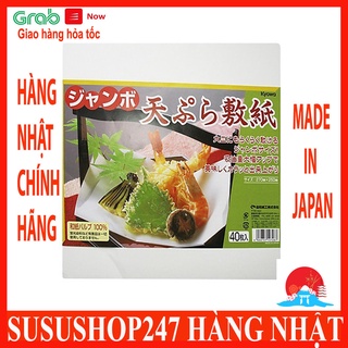 Set 40 giấy thấm dầu mỡ đồ chiên rán Hàng Nhật Chính Hãng