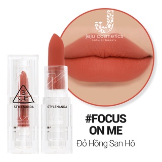 [Chính Hãng]Son Thỏi Lì vỏ trong 3CE Soft Matte Lipstick