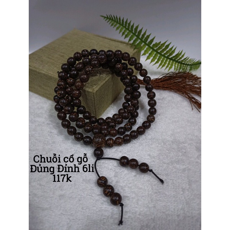 Chuỗi 108 hạt gỗ đủng đỉnh