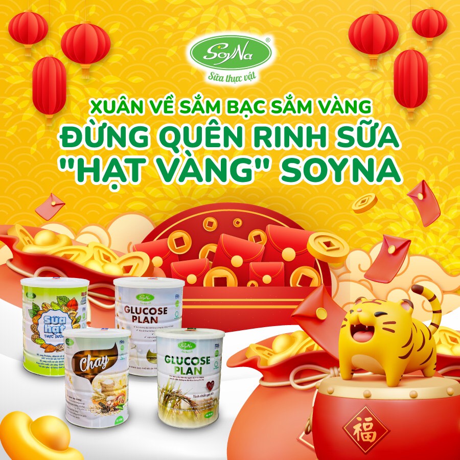 [Chính hãng] Sữa hạt thực dưỡng Soyna 400g/800g