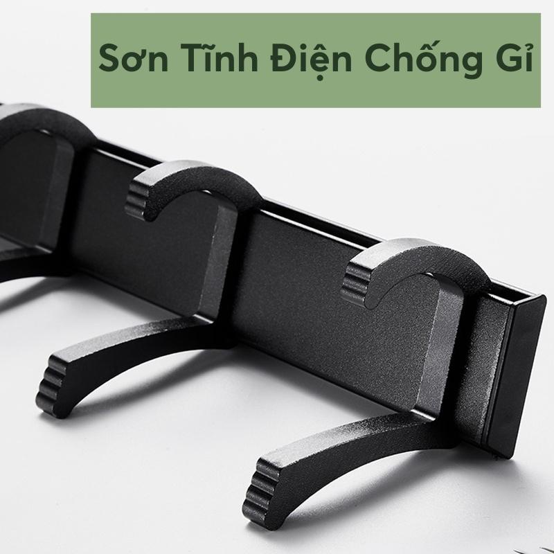 Giá Móc Treo Quần Áo Sơn Tĩnh Điện Dán Tường(Không Khoan Tường),Thanh Treo Quần Áo, Khăn Tắm Phong Cách Hiện Đại