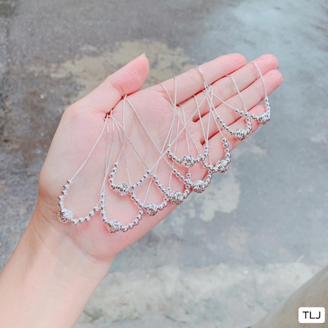 Dây chuyền bi cho bé yêu chuẩn bạc ta