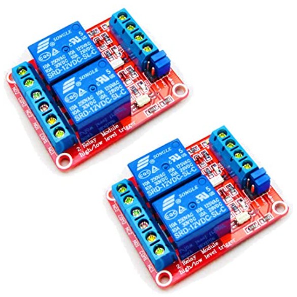 Relay 2 kênh có opto cách ly ( 5VDC - 12VDC )