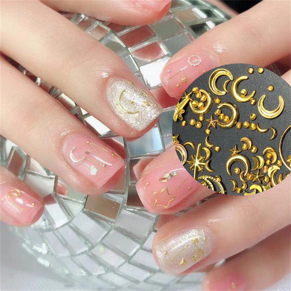 Kim Sa Hình Ngôi Sao 3D Đính Móng Nghệ Thuật