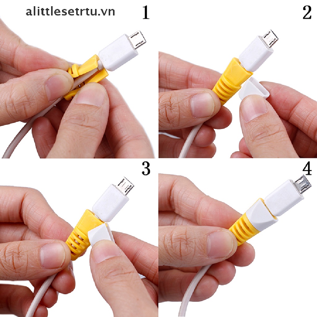 Bộ 4 Vỏ Bọc Bảo Vệ Dây Cáp Sạc usb Tiện Dụng