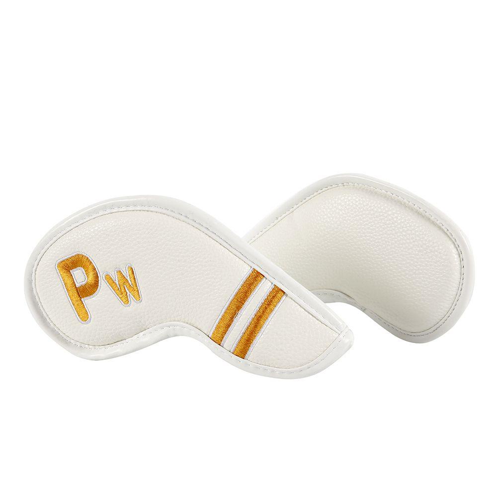 Set 9 bọc da PU bảo vệ đầu sắt gậy golf chơi thể thao ngoài trời