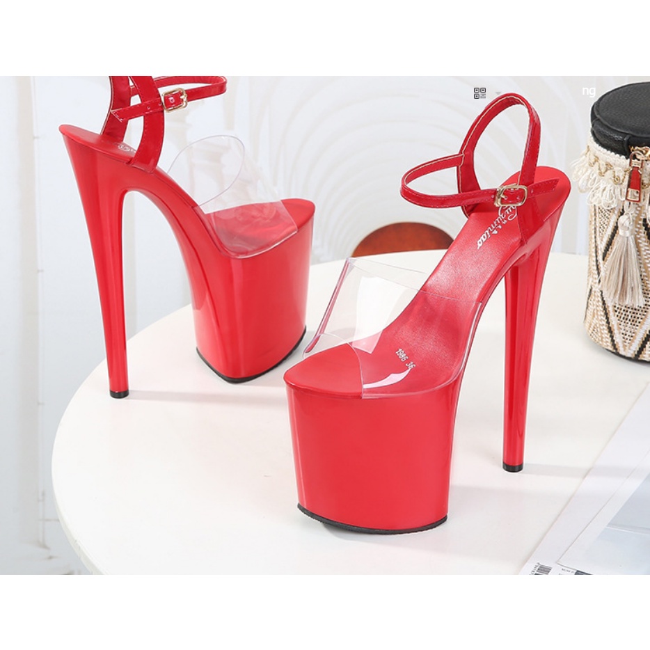 A96 giầy cao gót gót cao đúp 10cm,gót nhọn 20cm quai trong thời trang