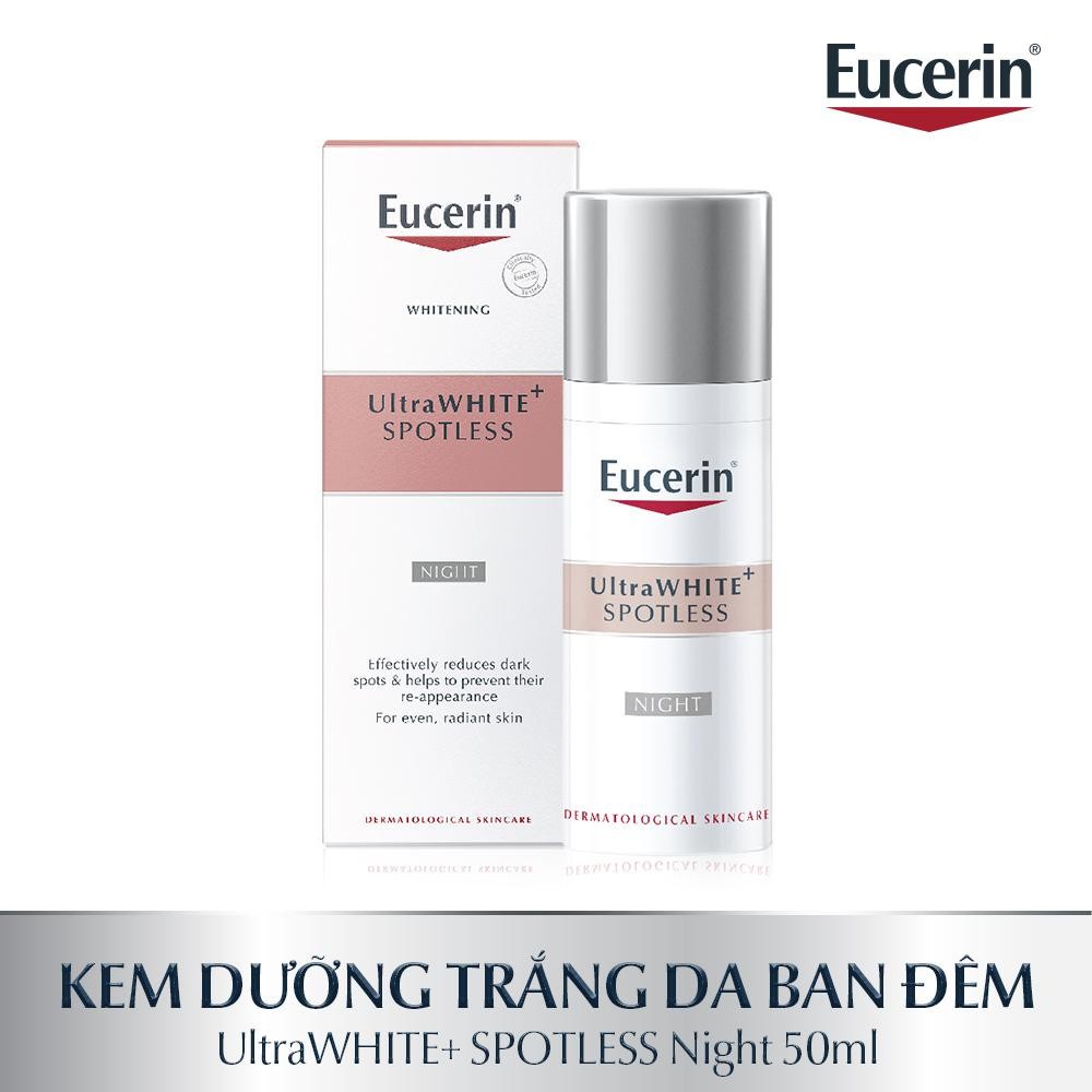 Kem dưỡng trắng da Eucerin ban đêm Ultrawhite+ Spotless Night Cream 50ml - 83506 Hiệu quả sau 2 tuần sử dụng.