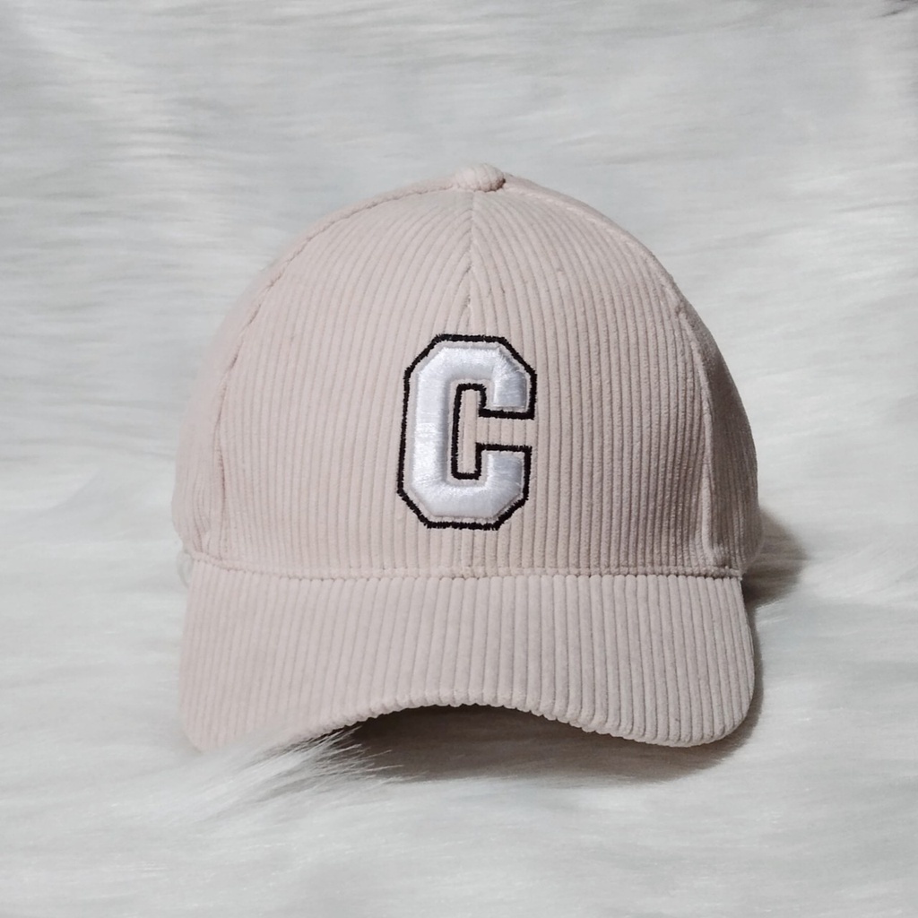 Mũ lưỡi trai, nón kết cao cấp nam nữ đẹp thêu CHỮ C NHUNG TĂM LỚN phong cách Ulzzang unisex mã số K73