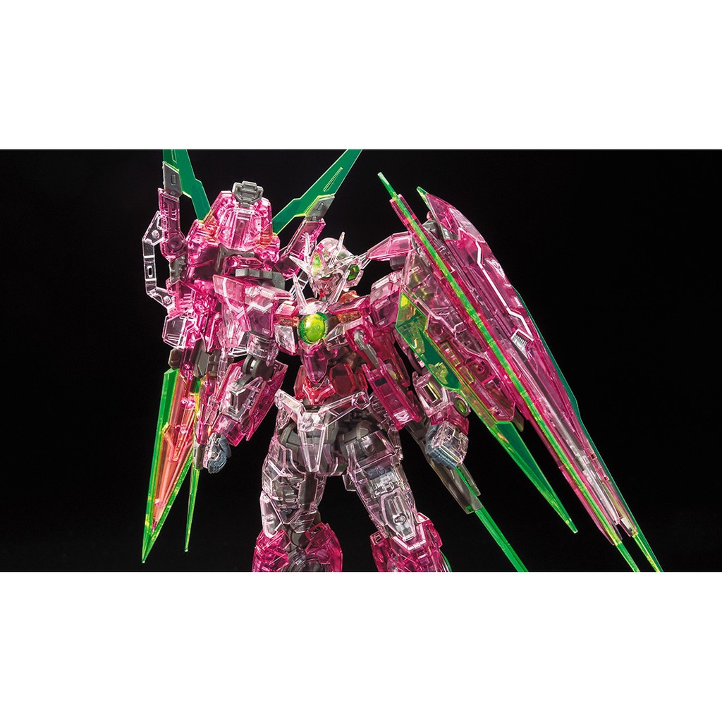 Mô Hình Lắp Ráp RG QanT Full Saber Trans-Am Clear Color Gundam Base Limited Bandai 1/144 Đồ Chơi Anime Nhật