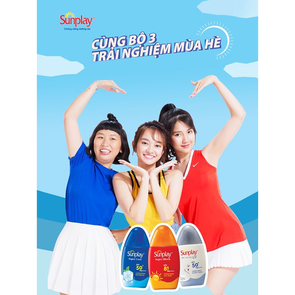 Sunplay Super Cool - Sữa chống nắng giải nhiệt da  SPF50+ PA++++ (Tub 30g)