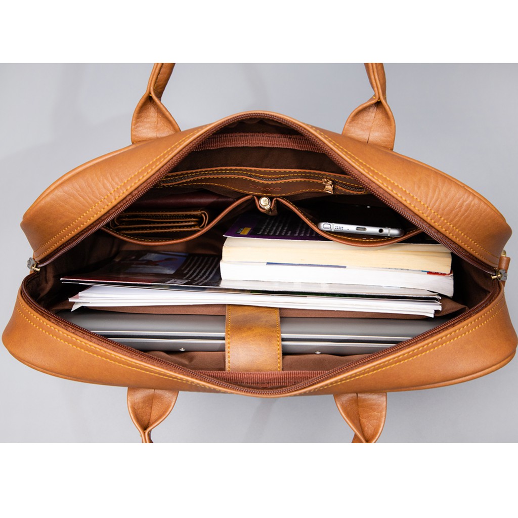 Cặp da công sở cao cấp CCS2 - Cặp làm việc chuyên nghiệp nhiều ngăn đựng tài liệu và laptop - Fadoda | BigBuy360 - bigbuy360.vn