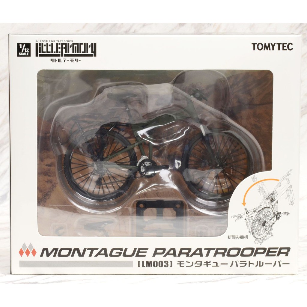 Mô hình Tomytec Little Armory 1/12 (LM003) Folding MTB for Airborne Units Montague Paratrooper [TMT]