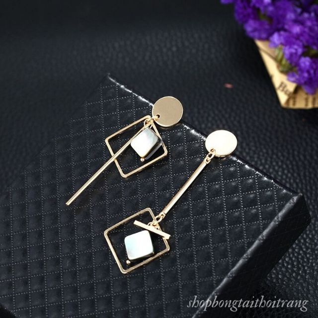 Khuyên Tai Nữ Dáng Dài Bất Đối Xứng