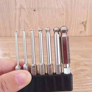 Bộ 7 mũi lục giác ĐẦU BI cho khoan hãng BROPPE