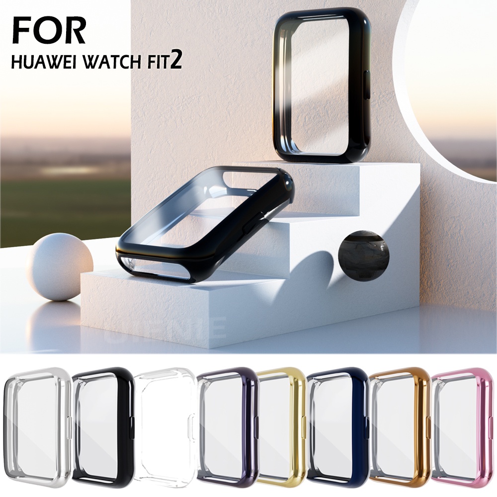 Ốp Bảo Vệ Bằng TPU Silicon Mềm Mạ Điện Cho Đồng Hồ Thông Minh Huawei Watch Fit 2 Fit2