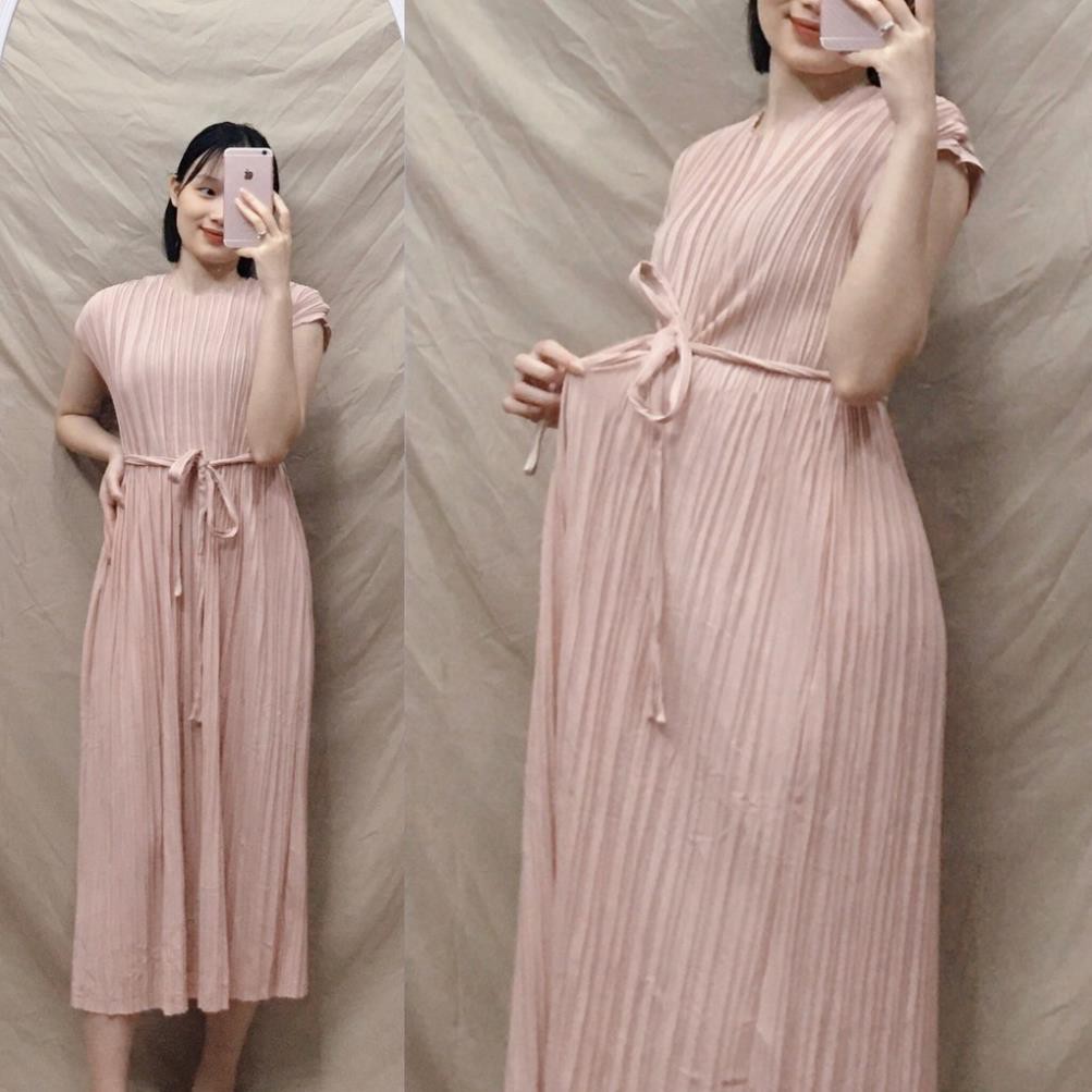 Váy bầu đẹp thời trang xếp li mẫu mới đầm bầu công sở dáng dài bigsize maternity dress ⭐