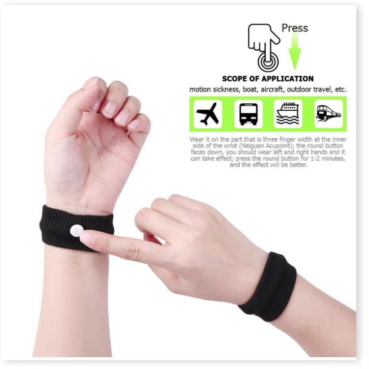 🆕 Vòng đeo tay chống say tàu xe hiệu quả ROSOTENA Nhật Bản