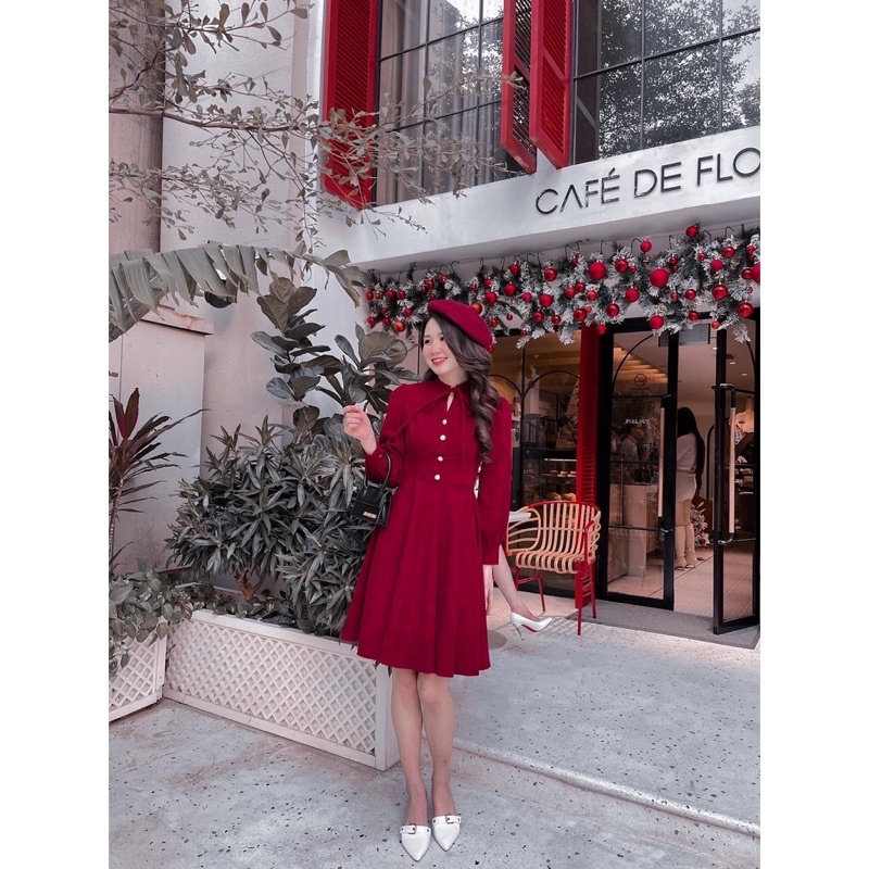 Váy nhung tăm mua về k mặc tới pas new 185k size m