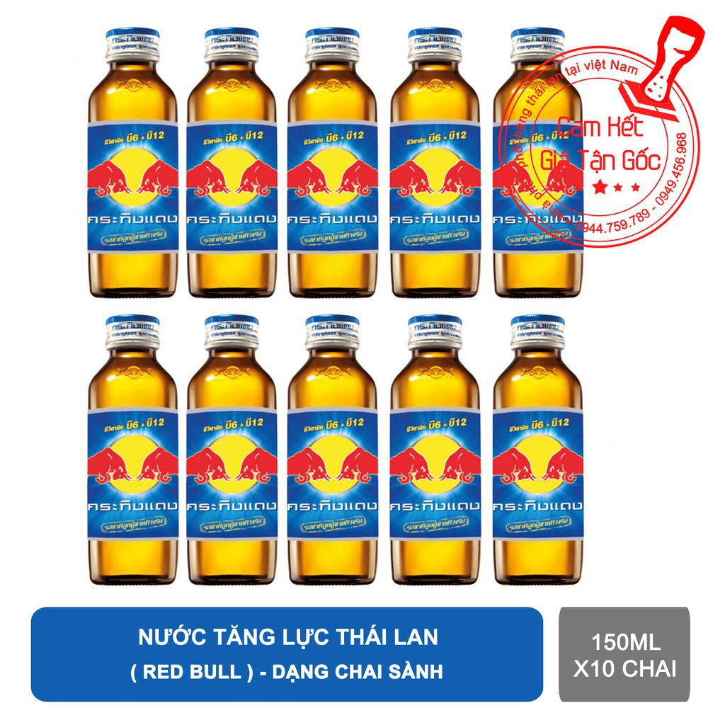 Nước tăng lực bò húc Red Bull thái lan x 10 chai