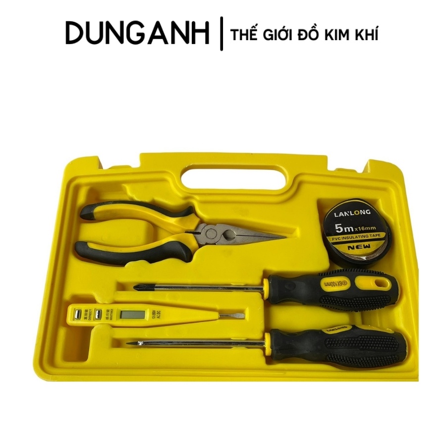 Bộ dụng cụ đa năng Kim Khí Dung Anh bộ đồ nghề đa năng 9 món chính hãng LanLong