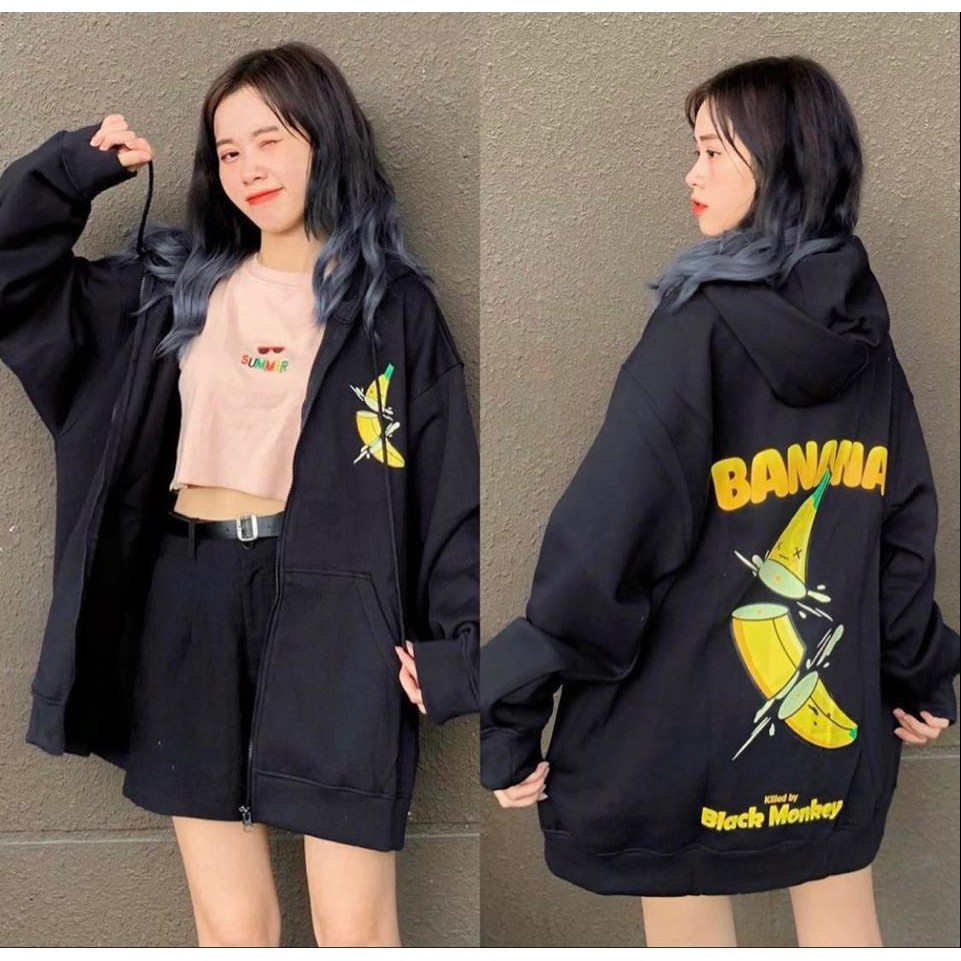 ÁO KHOÁC DÂY KÉO BANANA nam nữ | BigBuy360 - bigbuy360.vn
