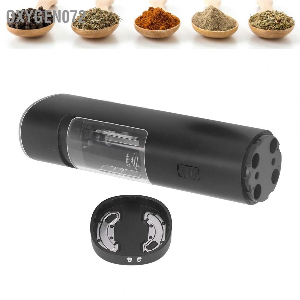 dụng cụ xay tiêu - Máy xay hạt tiêu bằng điện nhựa cho nhà bếp Nhà hàng cắm trại Đồ nướng Oxygen072 【không có pin】