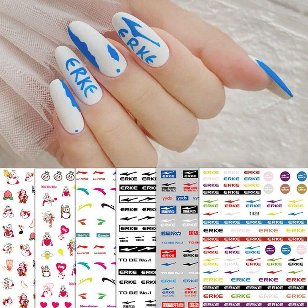 Miếng Dán Móng Tay Hình Mặt Cười Dễ Thương