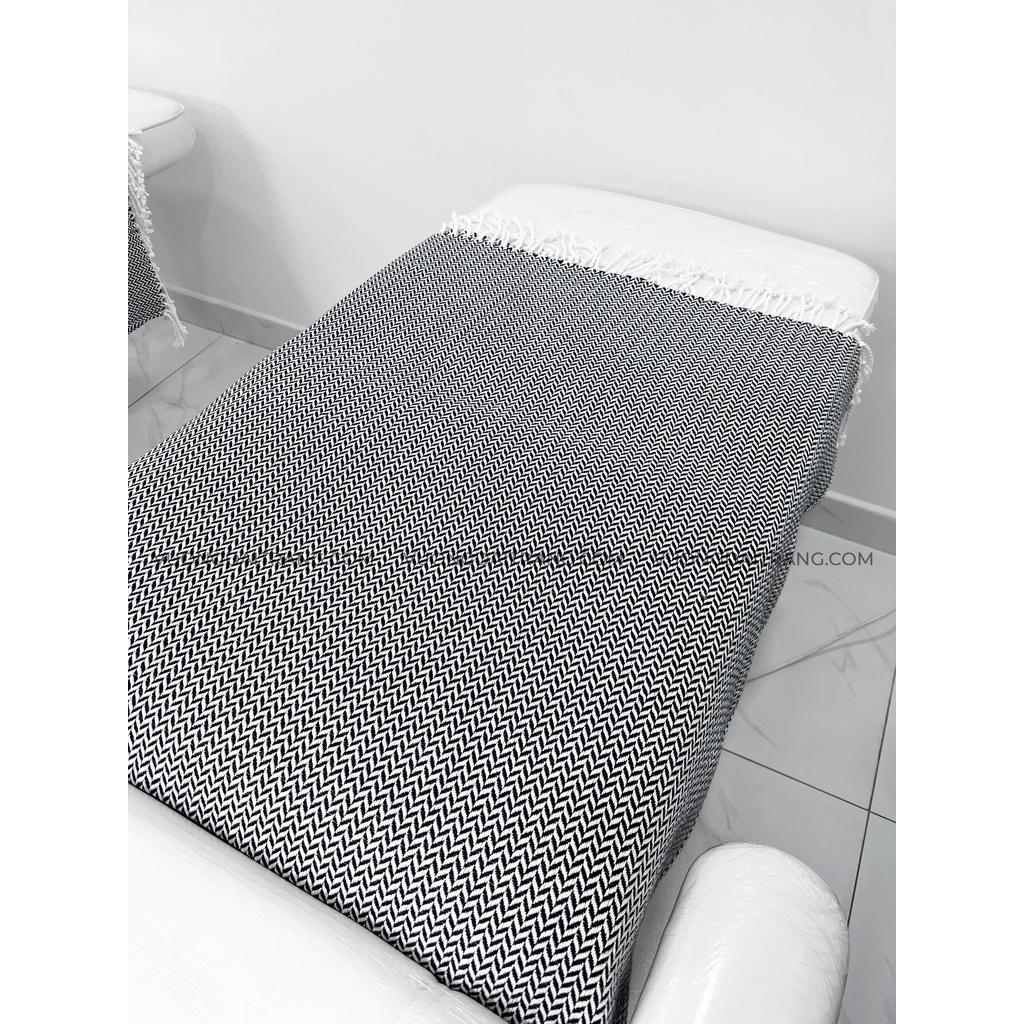 Chăn/ mền Len Lông Cừu vintage C4 dùng cho spa, phun xăm thẩm mỹ kích thuớc 150 x 200cm
