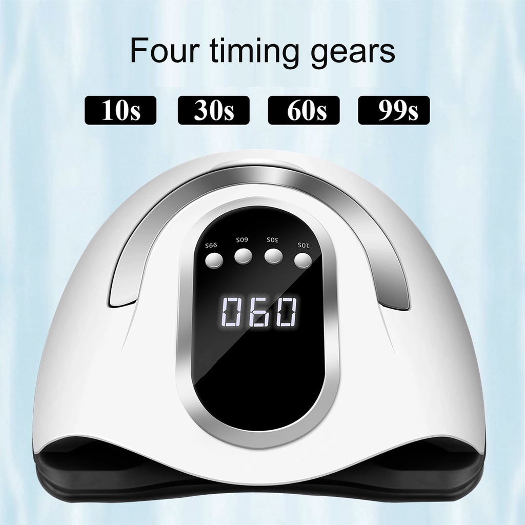 [Hàng Sẵn] Ánh sáng máy sấy móng tay 280W 4 bánh răng 66 cái Chíp ánh LED Gel chữa bệnh Nail Light EU Cắm 110‑240V 【Fluorine073】