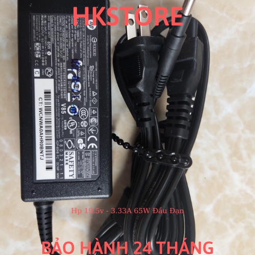 Sạc Laptop Hp 19.5v-3.33A 65W đầu đạn dùng cho Hp Envy 4, Envy 6, SLEEKBOOK 4 6 14