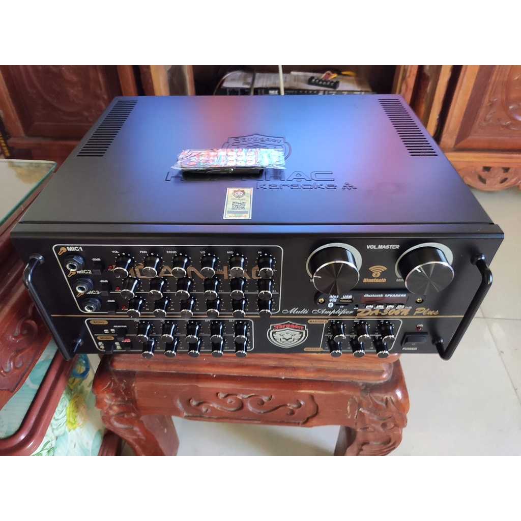 Âm ly Karaoke Jarguar PA -506N Plus Jarguar Hòa Nhac, 1080w, loại xịn đủ16 sò TOSHIBA, có Blutoot, có ĐK từ xa