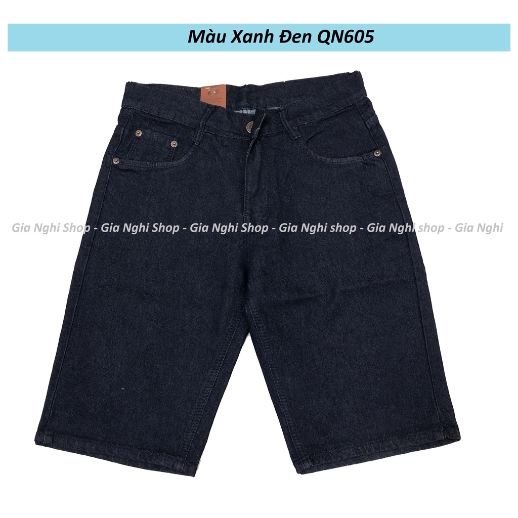 Quần short jeans nam vải mềm co giãn nhẹ QN605