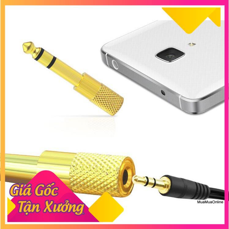 🍀 Giá sỉ 🍀  Đầu Chuyển Đổi Âm Thanh Từ Cổng 3.5mm Sang Cổng 6.5mm